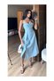 Corset Detailed Slit Midi Dress - 2
