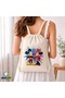 Mickey and Minnie Drawstring Linen Bag C187