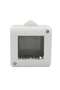 Matix Bticino 25402 surface-mounted frame, 2 modules, IP40, gray, for socket / switch