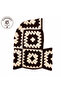 Knitted Balaklava, Motifed Two Color Scarf Beanie, Balaclava - 2