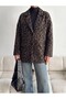 Women's Leopard Print Cashew Coat