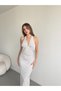 Halter Yaka Midi Elbise - 3
