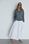 White Mila Poplin Balloon Skirt - 6