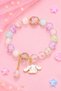 Cute Rabbit Cinnamoroll Patterned Pastel Colored Beaded Figured Bracelet Gold Detailed Dangle Charm Bracelet - 2
