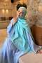 Cc Desen Aura Cotton Jacquard Shawl Turquoise - 2