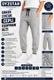 Boy's Gray Pocketed Sweatpants, 2 Thread Seasonal Elastic Cuffs, Comfortable Fit, Suitable for School, Ages 9-15