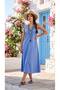 Sleeveless Midi Dress with Front Stitching Detail and Pockets - 3
