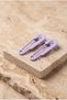 Girl's Hook-Shaped Clip Buckle Lilac - 2