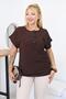 Plus Size Ornamental Pocket Buttoned Blouse - 6