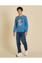 Senior Boys Blue Printed Sweatshirt - 5