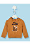 Infant Boys Brown Tiger Printed Hoodie