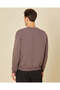 Men Grey Printed Crew Neck Sweatshirt - 3