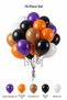 Officer Themed Balloon Set Dark Purple Black 18 Pieces Boy's Birthday Party Decoration