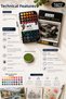 Art-X 48 Color Watercolor Set + Südor A4 Sketch Book Professional Drawing and Art Set Hobby Notebook A4 - 3