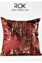 Printed Patterned Red Cushion Cover 45X45 cm Decorative Pillowcase
