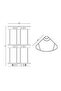 25-110 - Karmi̇na Glass Oval Sponge Plate Triple 22*22 - 3