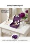 Natural Bamboo Jewelry Box 9X9X5,5 cm Midi Size Decorative Multi-Purpose Jewelry, Gift Box - 6
