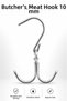 Slaughterhouse Hanging Hook Butcher Meat 10 mm Stainless Steel Strong Carrying Hook Slaughterhouse Meat Hanger
