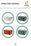 Decorative Storage Box 3-Piece Organizer with Lid Bathroom Kitchen Organizer Multi-Purpose Box - 4