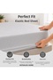 Home Premium Elastic Fitted Sheet – Oeko-Tex Certified, Soft Cotton Fitted Sheet, Breathable, Flexible Edges, Non-Slip, Anti-Sweat Bed Sheet - 4