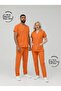 Orange Stretch Fabric Nurse Doctor Uniform Unisex Surgical Set Scrubs Uniform - 2