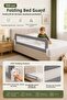 150 cm Folding Bed Barrier Gray - Baby Child Safety Barrier, Anti-Fall Protective Barrier - 4