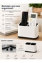 Minimalist Design Two-Compartment Remote Tv Air Conditioner Tabletop Control Organizer Stand - 2