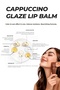 Nude Glow Lip Duo, Cappuccino Glaze Balm + Peach Glaze Balm |   Shea Butter, Squalane, Ceramide - 3