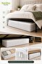 Storage Bag Set of 2 60X40X20 cm Under-Bed Storage Bag with Zipper Quilt Blanket Clothing Organizer Multi-Purpose Storage Box 2 Pieces - 4