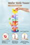 Rainbow Tower – 8-Tier Educational Ball Rolling Toy 8-Tier Toy Tower with 4 Rattle Balls - 2