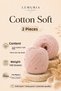Cotton Soft 2 Pieces Sequined Cotton Knitting Yarn, Soft Textured Premium Hand Knitting Yarn, 100 Gr 310 m