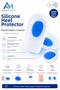 Large Size Silicone Heel Protector Blue 75 Gr Men (1 Pair)