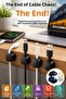 Magnetic Cable Organizer Cable Holder Set of 6 Adhesive Cable Fixer Desk Cable Management