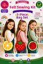 3-Piece Educational Felt Sewing Bag Set – DIY Bag Making Kit for Children to Enhance Handicraft Skills