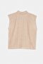 Light Brown Sleeveless Gingham Shirt Tdrss26Go00095 - 2