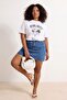 White Fun Cocktail Printed Boyfriend Fit Large Size T-Shirt Tbbss26Bf00076 - 2
