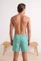 Blue Patterned Normal Length Regular Fit Men's Swim Shorts Tmnss26Ds00005 - 3
