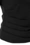 Siyah Fitted/Vücuda Oturan Kayık Yaka Düşük Kol Scuba Krep Örme Büyük Beden Bluz TBBSS26AF00227 - 5