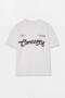 Ecru Oversize/Wide Fit Slogan Printed Tok Fabric T-Shirt Tmnss26Ts00072 - 4