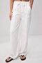 Ekru %100 Tencel Yüksek Bel Wide Leg Jeans TWOSS26JE00333 - 3