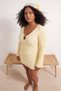 Beachwear Yellow Twill Accessory Detailed Thin Knitwear Beach Dress Tbbss26Ah00332 - 2