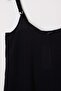 Siyah Dokuma Maxi A-Line Plaj Elbisesi TBESS26LE00021 - 6