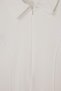 Beyaz Gomlek Yaka Fermuarlı Kolsuz Belden Oturmalı T-shirt TDRSS26TS00049 - 5