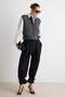 Anthracite Soft Textured Thick Belt Detailed Regular Vest Twoaw27Ye00004 - 2