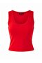 Red Brushed Soft Fabric Knitted Sports Top/Blouse Thmss26Bz00008 - 5