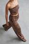 Brown-Multicolor Animal Woven 100% Polyester Tbess26Au00098