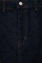 More Sustainable Koyu Mavi*001 Dikiş Detaylı %100 Pamuk Non-Stretch Mini Denim Etek TBBAW26AZ00037 - 6
