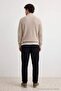Siyah Kadife Beli Lastikli Normal/Regular Fit Erkek Pantolon TMNAW27PL00006 - 11