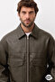 Zra Model New Season Boxy Fit Four Seasons Viral Men's Leather Jacket Coat - 2