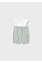 Newborn Girl Striped 2-Piece Short Jumpsuit - 2